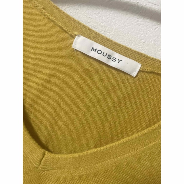 moussy(マウジー)のmoussyマウジー  ニットワンピース レディースのワンピース(ひざ丈ワンピース)の商品写真