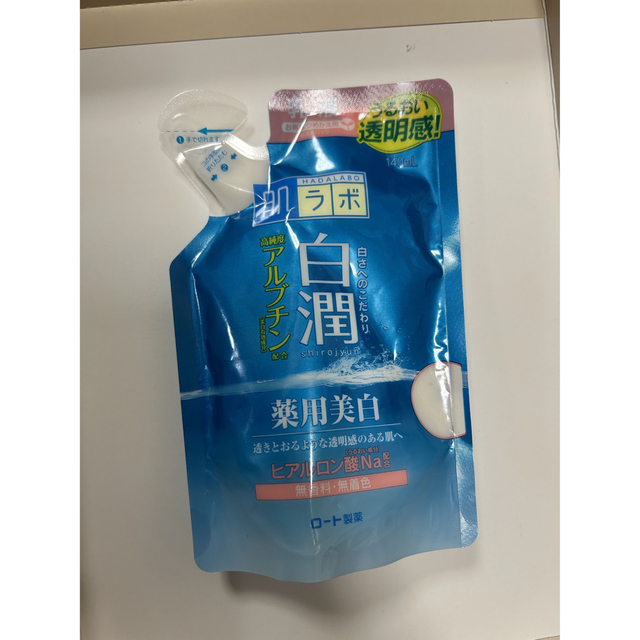 ロート製薬(ロートセイヤク)の肌ラボ 白潤 乳液 つめかえ用 140ml コスメ/美容のスキンケア/基礎化粧品(乳液/ミルク)の商品写真