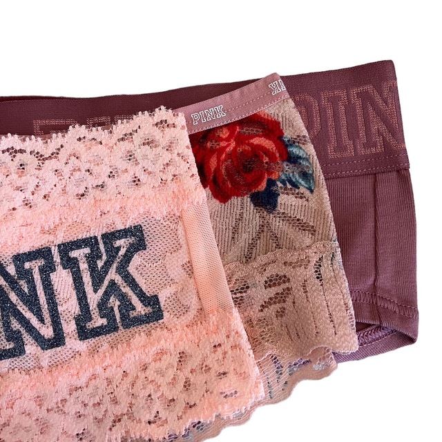 ■新品■PINK(ピンク)デザインショーツ3点セット XS 2