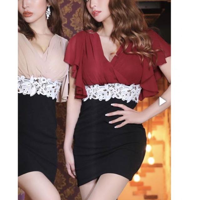 dazzy store(デイジーストア)のキャバドレス(写真右、赤いドレス) レディースのフォーマル/ドレス(ナイトドレス)の商品写真