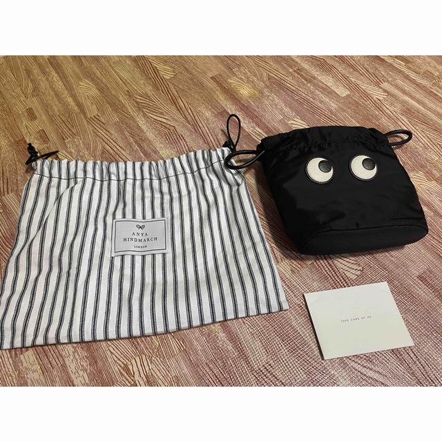 アニヤハインドマーチ　Eyes Drawstring Pouch