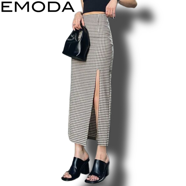 EMODA(エモダ)の【EMODA】ストレートスリットロングスカート レディースのスカート(ロングスカート)の商品写真