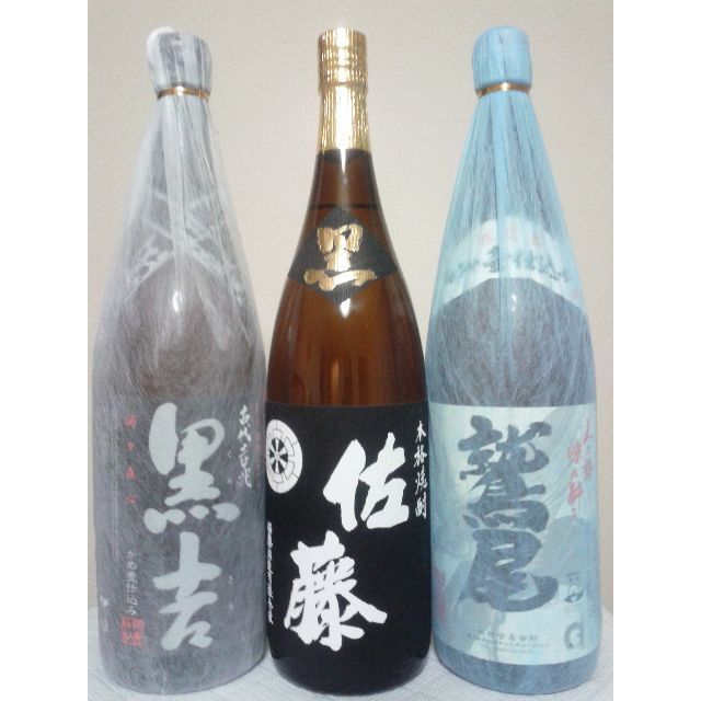 佐藤黒 鷲尾 黒吉 本格芋焼酎１８００ｍｌ３本セット 食品/飲料/酒の酒(焼酎)の商品写真