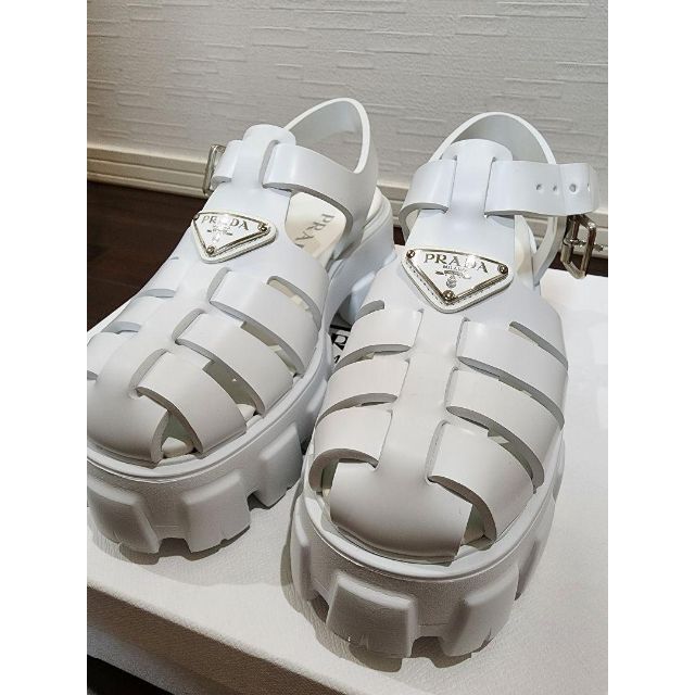 新品未使用⭐PRADA⭐プラダ⭐フォームラバーサンダル⭐36⭐厚底