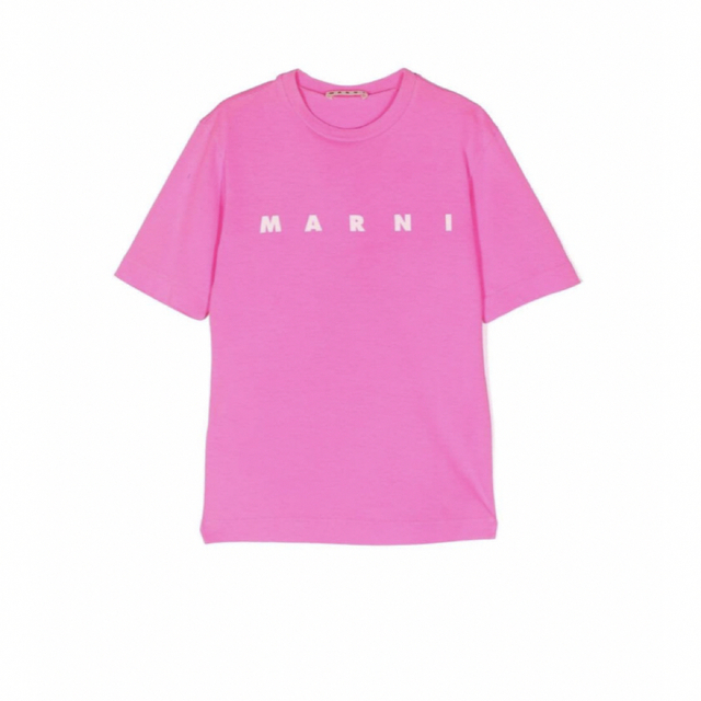 Marni(マルニ)のMARNI シンプルロゴTシャツ　ピンク　新品未使用 レディースのトップス(Tシャツ(半袖/袖なし))の商品写真