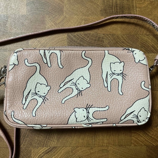 miumiu 猫柄ミニショルダー ピンク-