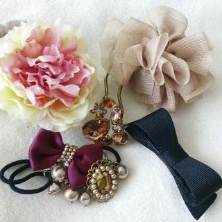 【なみ様専用出品】ヘアアクセサリーセット(ヘアゴム/シュシュ)