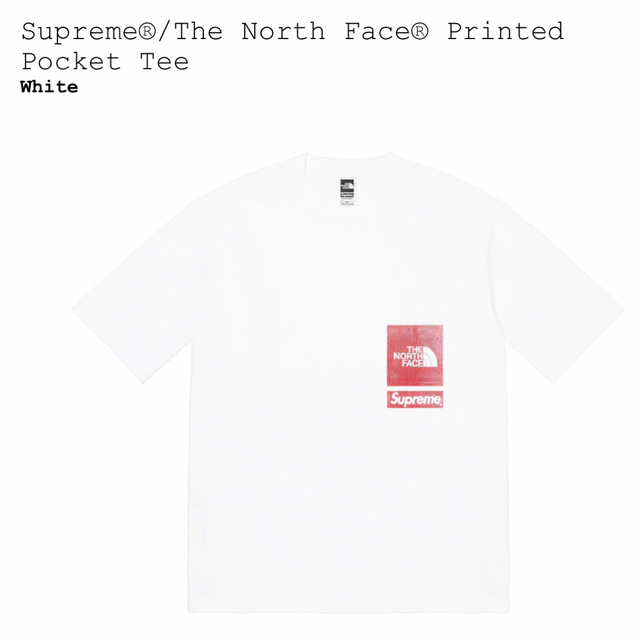 Supreme North Face Printed Pocket Tee - Tシャツ/カットソー(半袖/袖