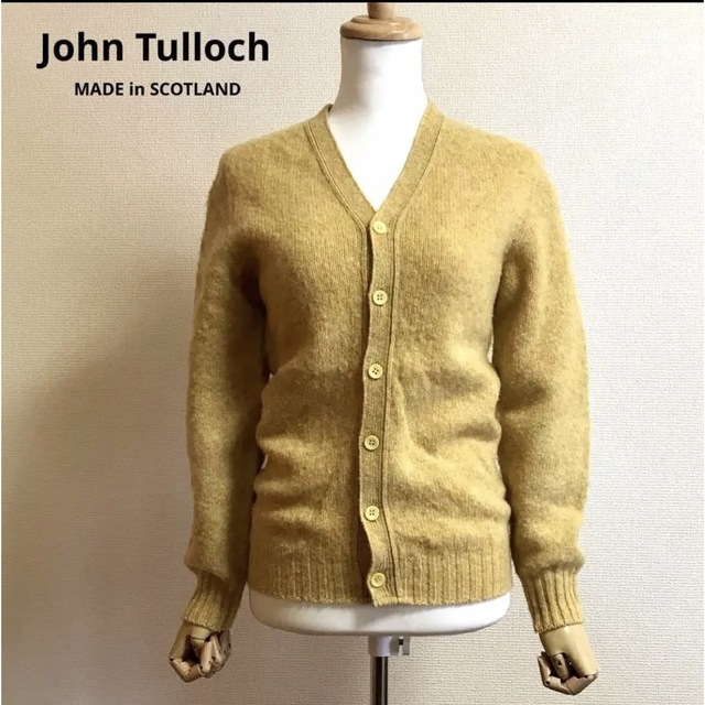 John Tulloch ウールニットカーディガン