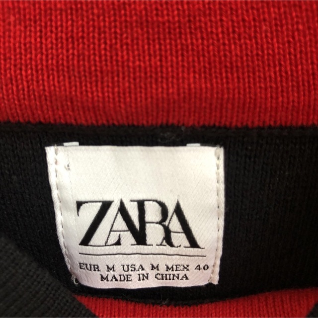 ZARA(ザラ)の【ZARA】ハイネックTシャツ　ニット素材　5部丈　M  黒色 メンズのトップス(Tシャツ/カットソー(半袖/袖なし))の商品写真