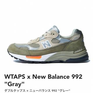 ニューバランス(New Balance)のWTAPS x NEW BALANCE 992 ダブルタップス(スニーカー)