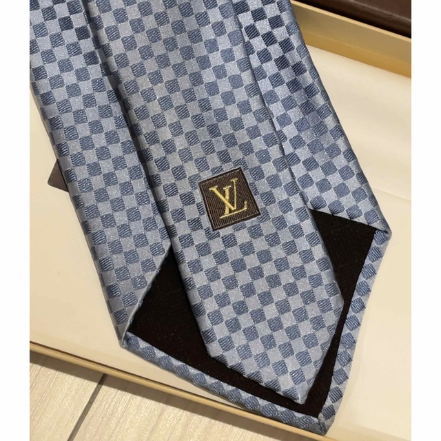 美品 Louis Vuitton ルイヴィトン ネクタイ ブルー系 - ネクタイ