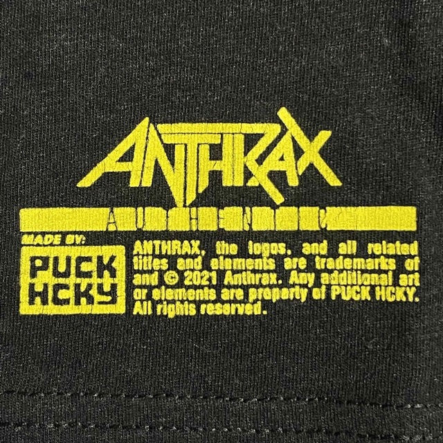 【PUCK HCKY】USA製 ANTHRAX アンスラックス バンドTシャツ 8