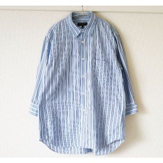 コムデギャルソンオムプリュス(COMME des GARCONS HOMME PLUS)のCOMME des GARCONS HOMME PLUS　七分袖ストライプシャツ(シャツ)