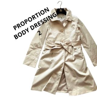 プロポーションボディドレッシング(PROPORTION BODY DRESSING)のプロポーションボディドレッシング薄手ベージュスプリングコートトレンチコート2(スプリングコート)