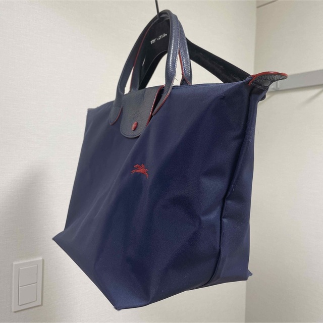 LONGCHAMP(ロンシャン)のロンシャン　プリアージュMサイズ　ネイビー/レッド レディースのバッグ(トートバッグ)の商品写真