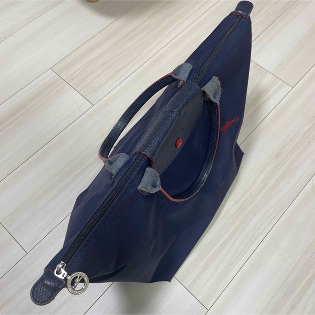 LONGCHAMP(ロンシャン)のロンシャン　プリアージュMサイズ　ネイビー/レッド レディースのバッグ(トートバッグ)の商品写真