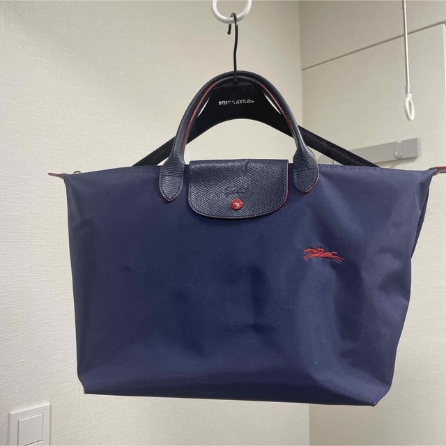 LONGCHAMP(ロンシャン)のロンシャン　プリアージュMサイズ　ネイビー/レッド レディースのバッグ(トートバッグ)の商品写真