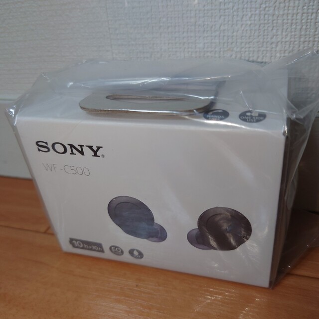 SONY フルワイヤレスイヤホン ブラック WF-C500 新品！ 未開封！