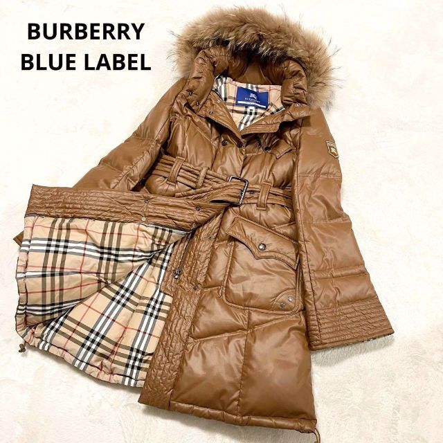 BURBERRY BLUE LABEL - バーバリーブルーレーベル ノバチェック ファー