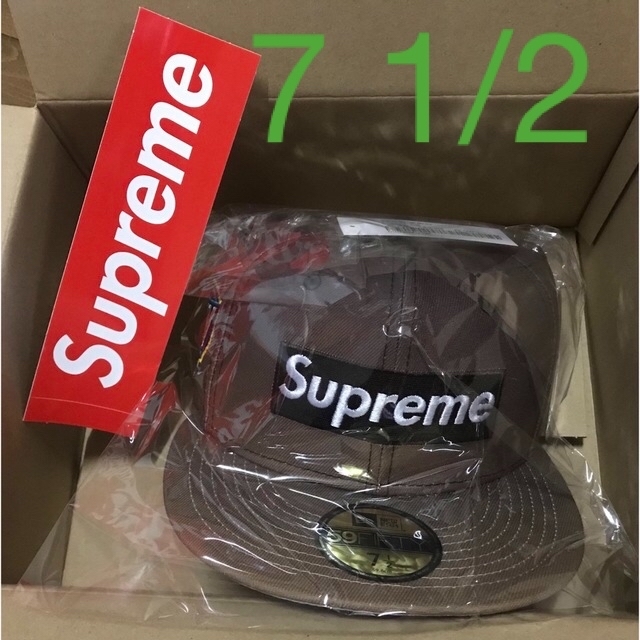 メンズsupreme Gradient Box Logo New Era Brown