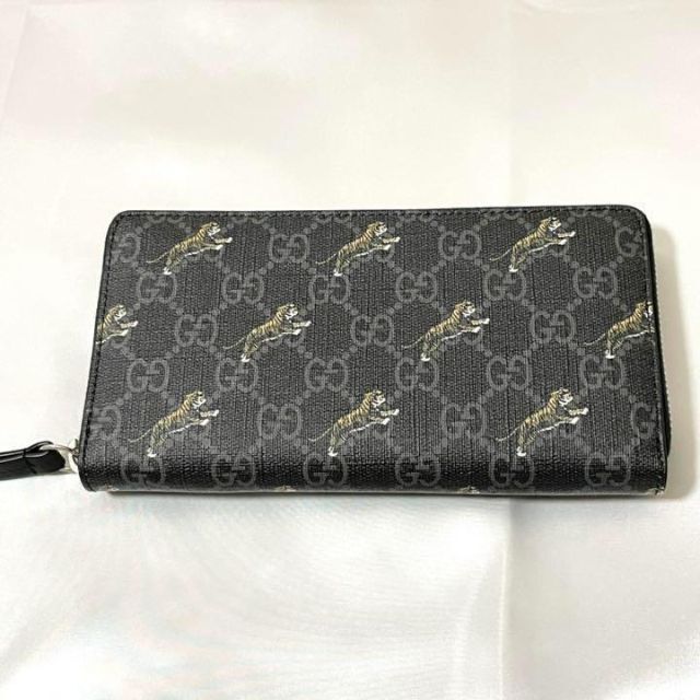 Gucci - 【新品未使用】 グッチ タイガー GGスプリーム ジッピー長財布