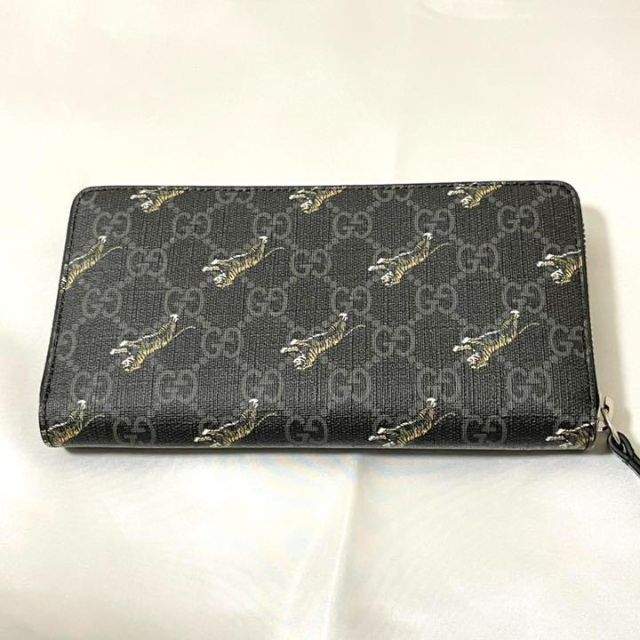 Gucci - 【新品未使用】 グッチ タイガー GGスプリーム ジッピー長財布