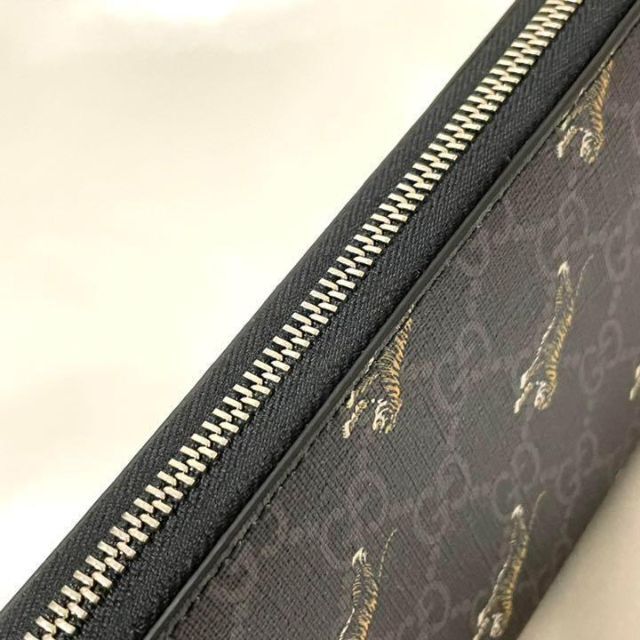 Gucci - 【新品未使用】 グッチ タイガー GGスプリーム ジッピー長財布