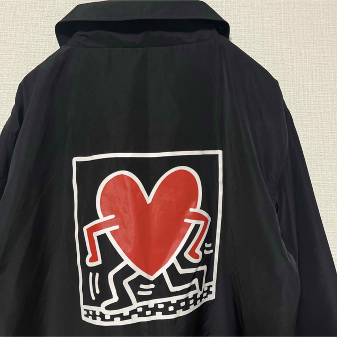 AG by aquagirl(エージーバイアクアガール)のAG by aquagirl × Keith Haring 黒コーチジャケットS レディースのジャケット/アウター(ナイロンジャケット)の商品写真