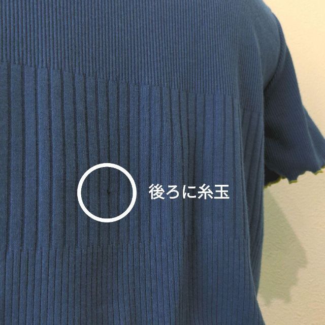 PAGEBOY(ページボーイ)のアリシア ページボーイ リブ メロー カットソー ブルー レディース 春夏 F レディースのトップス(Tシャツ(半袖/袖なし))の商品写真