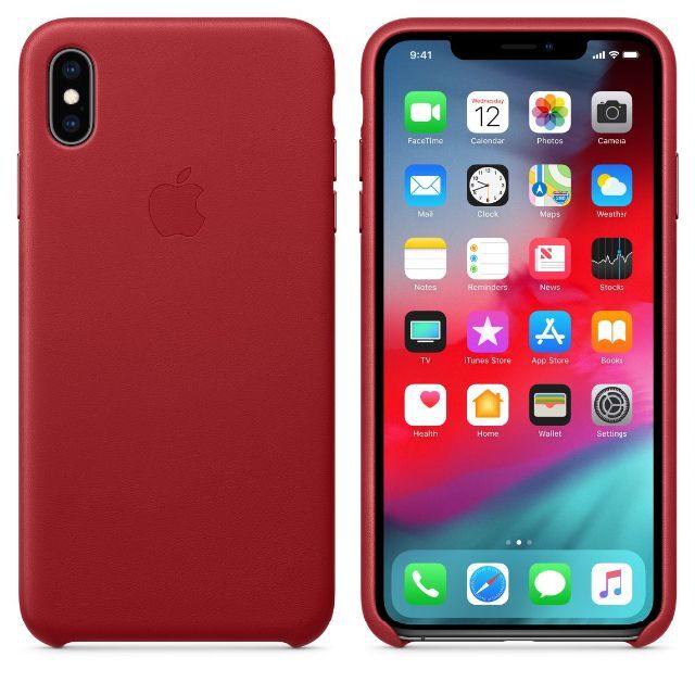 Apple(アップル)の新品未開封 Apple純正 iPhone XS Max レザーケース レッド スマホ/家電/カメラのスマホアクセサリー(iPhoneケース)の商品写真