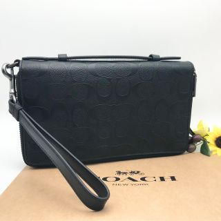 コーチ(COACH)のCOACH ★大人気★ ダブルジップ トラベルオーガナイザー シグネチャー 新品(長財布)