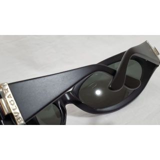 BVLGARI - 正規未 レア ブルガリ ロゴ装飾 マットブラックフルフレーム