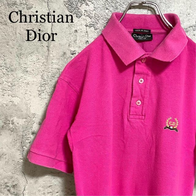 ChristianDior ディオール【未使用】ビンテージ　★ピンク　ポロシャツ
