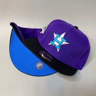 ニューエラー(NEW ERA)のNEWERA 59FIFTY ヒューストンアストロズ パープル 崎山翼 71/2(キャップ)