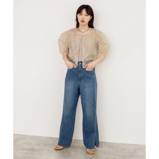 ダブルクローゼット(w closet)のw closet バックリボンデニムパンツ(デニム/ジーンズ)