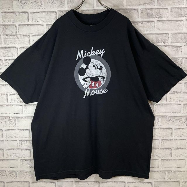 Disney(ディズニー)の【3XL】Disney ディズニー ミッキー サークル Tシャツ 半袖 輸入品 メンズのトップス(Tシャツ/カットソー(半袖/袖なし))の商品写真