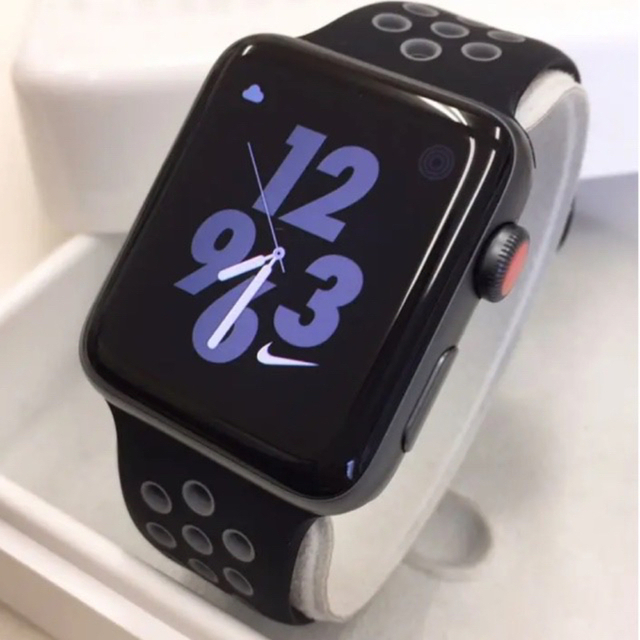 アップルウォッチ series3 セルラー Apple Watch 42mm 黒