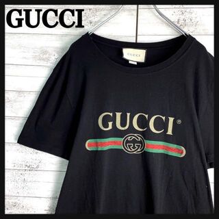 Gucci - 6813【入手困難】グッチ☆ビッグロゴ定番カラーtシャツ　シェリーライン