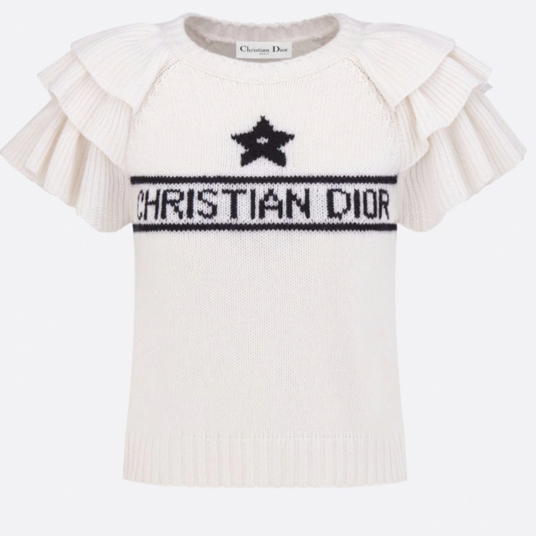 Christian Dior(クリスチャンディオール)の新品未使用 DIOR カシミヤニット レディースのトップス(Tシャツ(半袖/袖なし))の商品写真