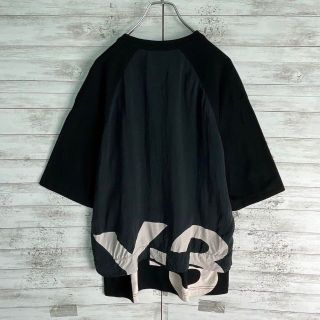 6900【希少デザイン】Y-3☆ビッグロゴ定番カラーtシャツ入手困難 人気