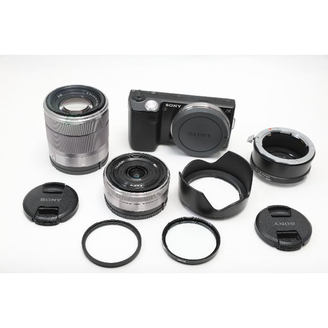 SONY - SONY NEX-5ダブルレンズキット＋コンバーター2種＋アダプターK