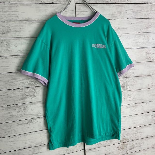 6982 【希少XLサイズ】シュプリーム☆ワンポイントロゴ定番カラーtシャツ美品
