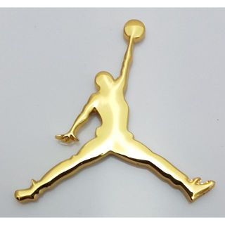 3D Air Jordan カー アルミ ステッカー ゴールド(その他)