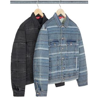 シュプリーム(Supreme)の［新品］ Supreme 22AW レイヤード デニム ジャケット 黒 XL(Gジャン/デニムジャケット)