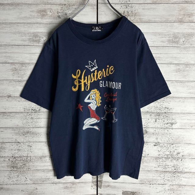 6940【人気Lサイズ】ヒステリックグラマー☆ビッグロゴ定番カラーtシャツ　美品