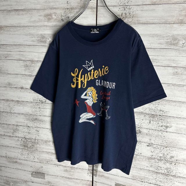 6940【人気Lサイズ】ヒステリックグラマー☆ビッグロゴ定番カラーtシャツ　美品