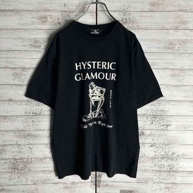 6941【人気Lサイズ】ヒステリックグラマー☆ビッグロゴ定番カラーtシャツ　美品