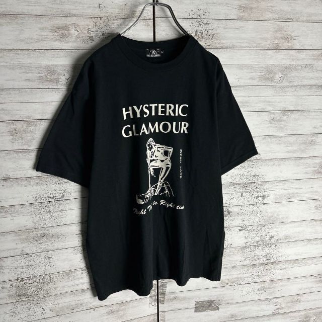 Lサイズ★ロゴ×ガール★ HYSTERIC GLAMOUR Tシャツ
