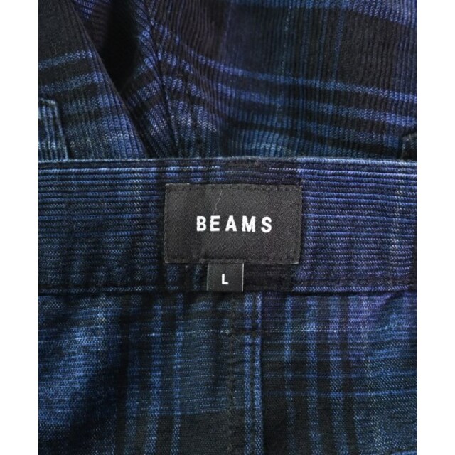BEAMS(ビームス)のBEAMS ビームス パンツ（その他） L 紺x黒 【古着】【中古】 メンズのパンツ(その他)の商品写真